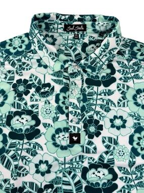 Bad Birdie Floral Golf Polo Shirt 2XL Green Stretch Resort 25x30